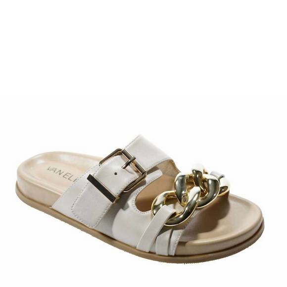 NEW VANELI women's farasy nappa slide sandal in soft beige - Picture 1 of 7